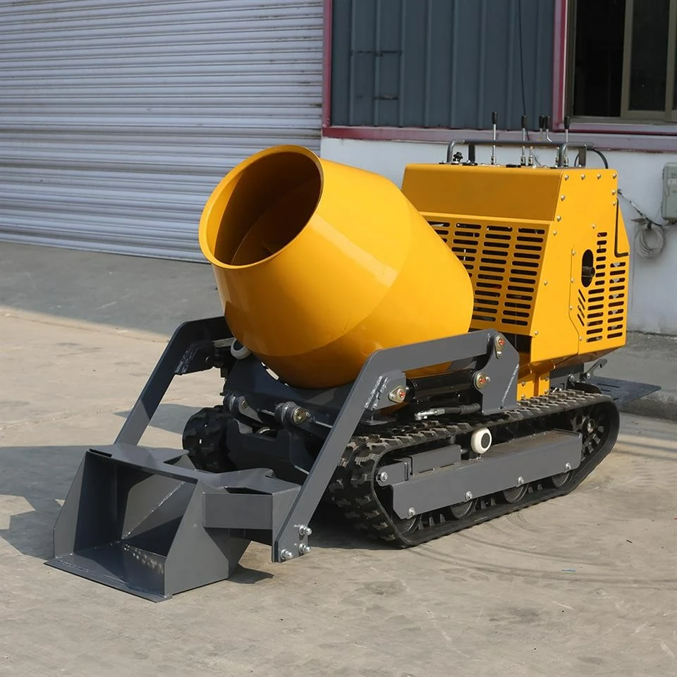TLERA 750kg Tracked Concrete Mixer With Powerful Engine And Crawler Design price